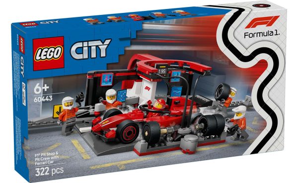 60443 | LEGO® City F1® Pit Stop & Pit Crew with Ferrari Car Supply