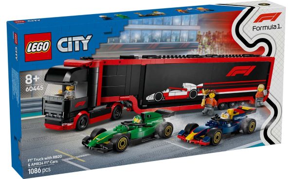 60445 | LEGO® City F1® Truck with RB20 & AMR24 F1® Cars Online now