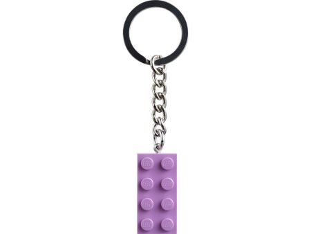 854304 | LEGO® Iconic Medium Lavender 2x4 Stud Key Chain on Sale