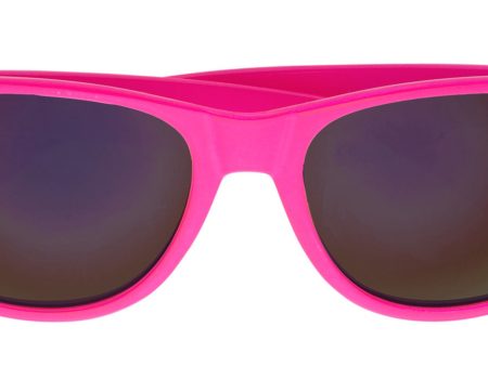 Knallige 80er Jahre Brille pink Fashion