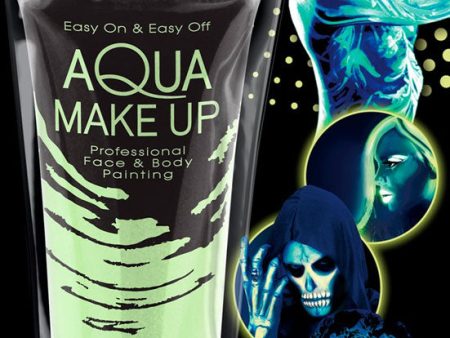 Glow in the Dark Aqua Make Up Fashion