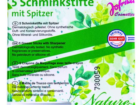 5 Natur Schminkstifte mit Spitzer For Discount