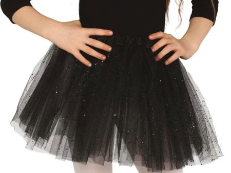 Glitzer Tutu für Kinder in Schwarz Online now