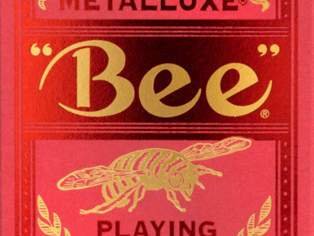 Bicycle Playing Cards - Bee Metalluxe (Red) Online Hot Sale