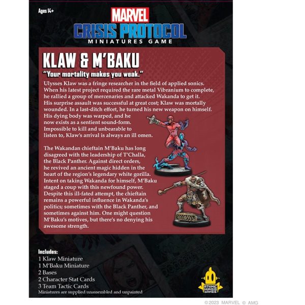 Marvel: Crisis Protocol – Klaw & M baku Online Hot Sale