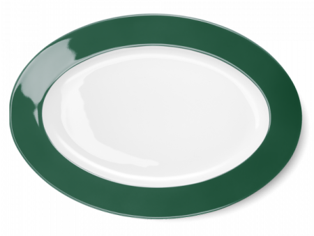 Dibbern Oval Platter Dark Green (36cm) 2022300046 For Cheap