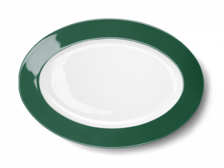 Dibbern Oval Platter Dark Green (33cm) 2022100046 Supply