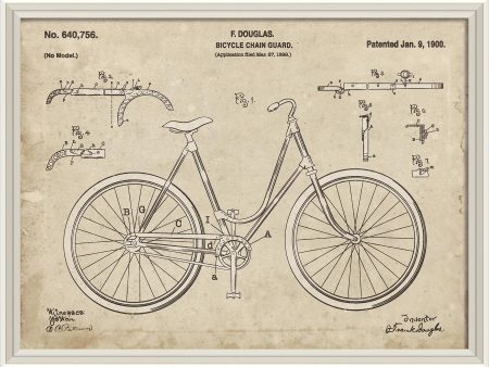 Spicher & Company WCWL F Douglas Bicycle Patent 30x40 92324 For Sale